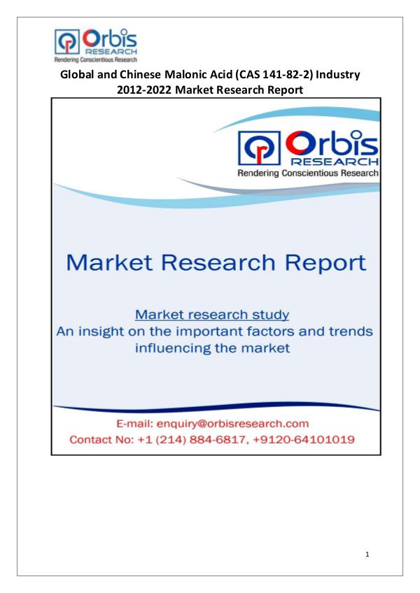 industry analysis global & china malonic acid (cas 141-82-2)