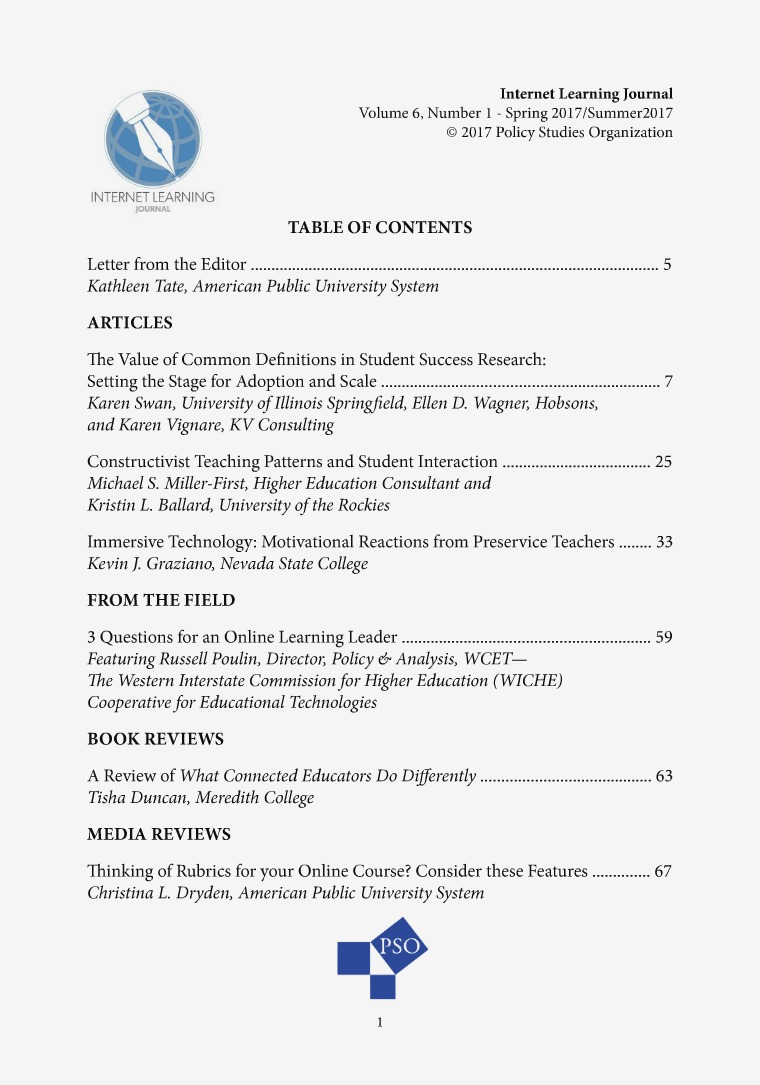 Journal Of Online Learning Research And Practice Policy Studies