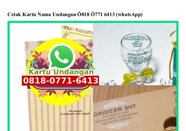 Contoh Kartu Ucapan Terimakasih Di Souvenir O818 22 5376 